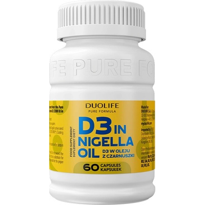 Duolife D3 in Nigella Oil 60 kapsúl