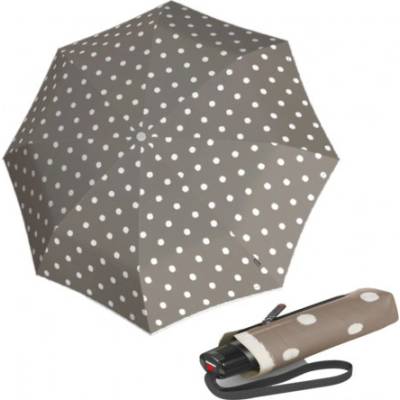 Knirps T.010 small Manual dOT ART Taupe dámsky skladací mini dáždnik
