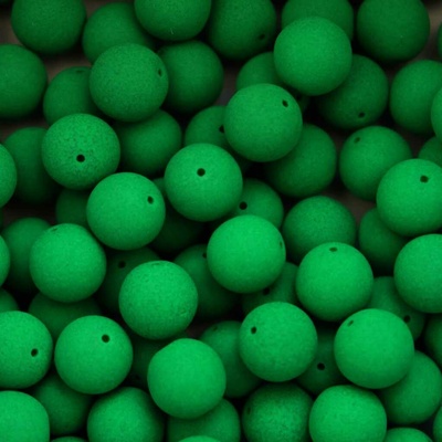 Pro Háčkování Korálek neon skleněný 8 mm 20 ks trávově zelený
