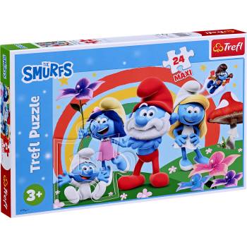 Trefl Пъзел Trefl от 24 макси части - Денят на Смърфовете (14374)