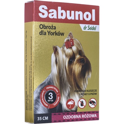 Sabunol Obojek pro psy proti blechám a klíšťatům Yorks 35 cm