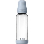BIBS Стъклена бебешка бутилка Bibs - С каучуков биберон, 240 ml, Baby Blue (5020231) - baby