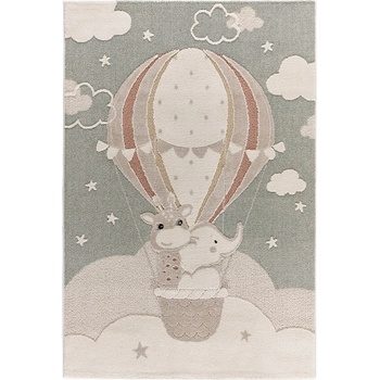 Universal Зелен и бежов детски килим 120x170 cm Clown - Universal (50567)