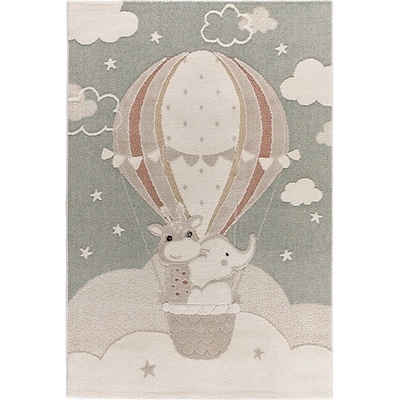 Universal Зелен и бежов детски килим 120x170 cm Clown - Universal (50567)