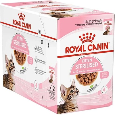 Royal Canin Kitten Sterilised консерви в сос за кастрирани котенца 12 x 85 г
