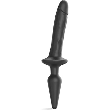Image 1 of Strap On Me Realistic Switch Plug-in 2in1 Dildo & Butt Plug Black S