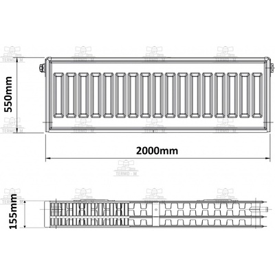 Korado 33R 550 x 2000