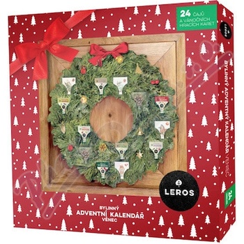 LEROS Bylinný adventní kalendář věnec 24sáčků