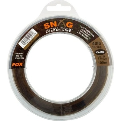 Fox Snag Leaders Camo 80 m 0,66 mm 50 lb