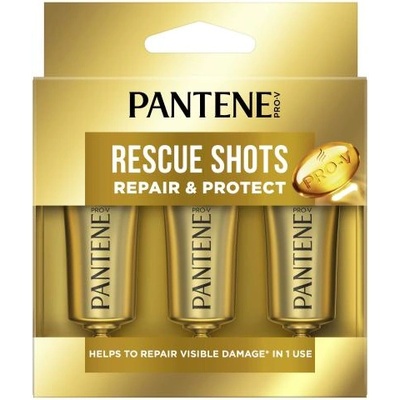 Pantene Intensive Repair (Repair & Protect) Rescue Shots интензивен серум за регенерация на изтощена коса 3x15 ml за жени