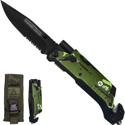 Albainox Taktický "K25 ARMY RESCUE" s křesadlem a svítilnou