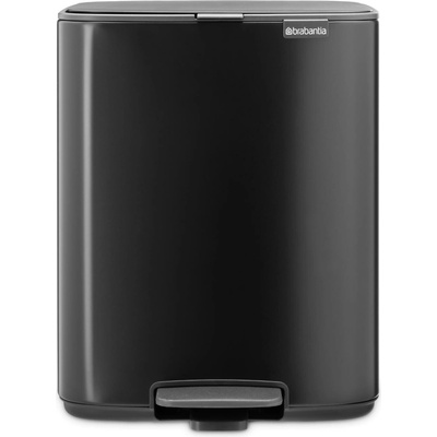 Brabantia Pedálový odpadkový koš BO 12 l, matná černá, ocel