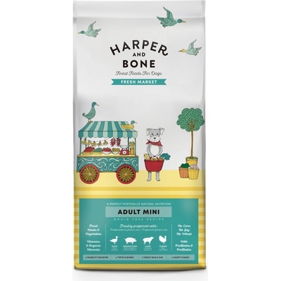 Harper and Bone Dog Adult Mini čerstvé z trhu 0,1 kg