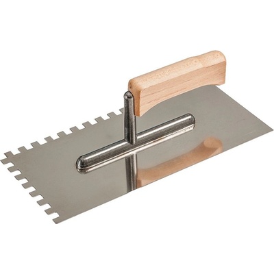 Hladítko Strend Pro Premium, drev. rúčka, 270x130 mm, e06 mm, nerez