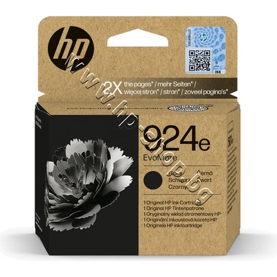HP Мастило HP 924e, Black, p/n 4K0V0NE - Оригинален HP консуматив - касета с мастило