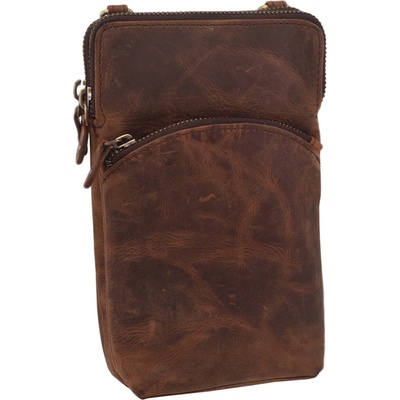 Mercucio dámská kožená crossbody kabelka tmavý tan 2511538