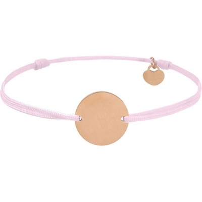 Bellita Дамска гривна с розов конец и розовозлатиста плочка Bellita (BLT-BJ-1188-P-RG)