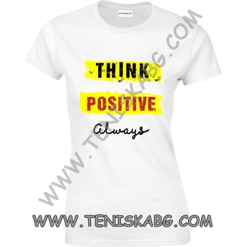 Image 1 of Fruit of the Loom Тениска - Мисли позитивно