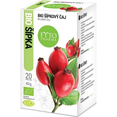 Fytopharma Bio šípkový čaj porciovaný 20 ks