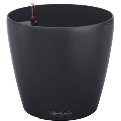 Lechuza Samozavlažovací kvetináč Classico Color plast 21 x 20 cm tm.sivý
