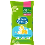 Baby Crema Влажни кърпички с екстракт от лайка и пантенол, 24 бр (3100855)