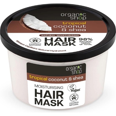 Organic Shop Tropical Coconut & Shea Moisturising Hair Mask 250 ml