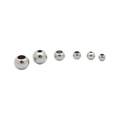 Šperky4U Ocelové kulička 8 mm s otvorem 3,5 mm OK1099-08-035