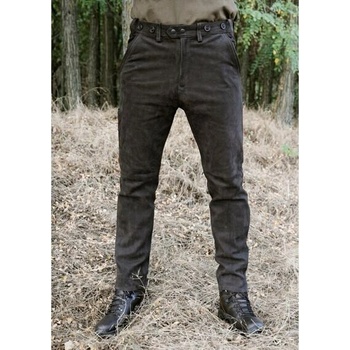 CARL MAYER kalhoty kožené hnědé