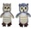 SUN-DAY Owl 27cm MIX