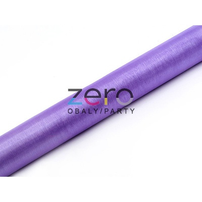 Organza 36 cm x 9 m - sv. fialová (neobšitá)