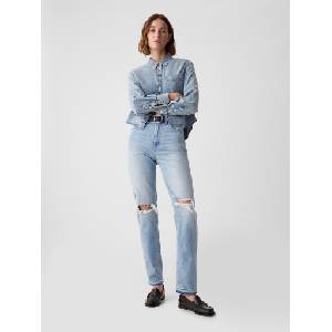 GAP Дънки High Rise Cheeky Straight GAP GAP | Sin | ЖЕНИ | XXS