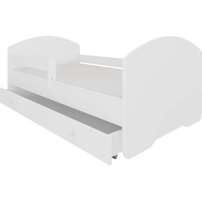 ADRK Furniture Pepe s matrací, zábranou a zásuvkou