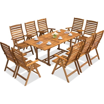 Garden Point Дървени градински мебели Burma /Bombay 10 Garden Point (GAP150_10xGAP151)