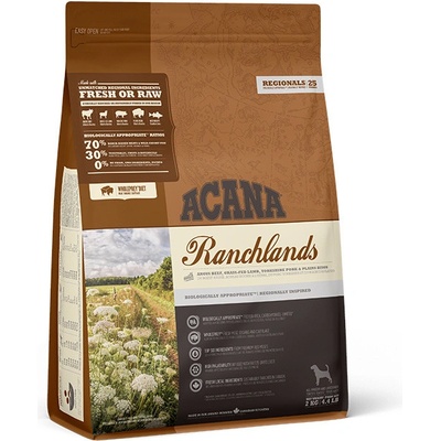 Acana Regionals Ranchlands hovězí jehněčí sleď bizon losos 2 kg