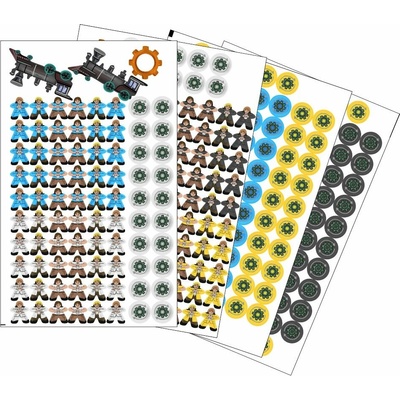 Meeple Stickers samolepky pro carnegie
