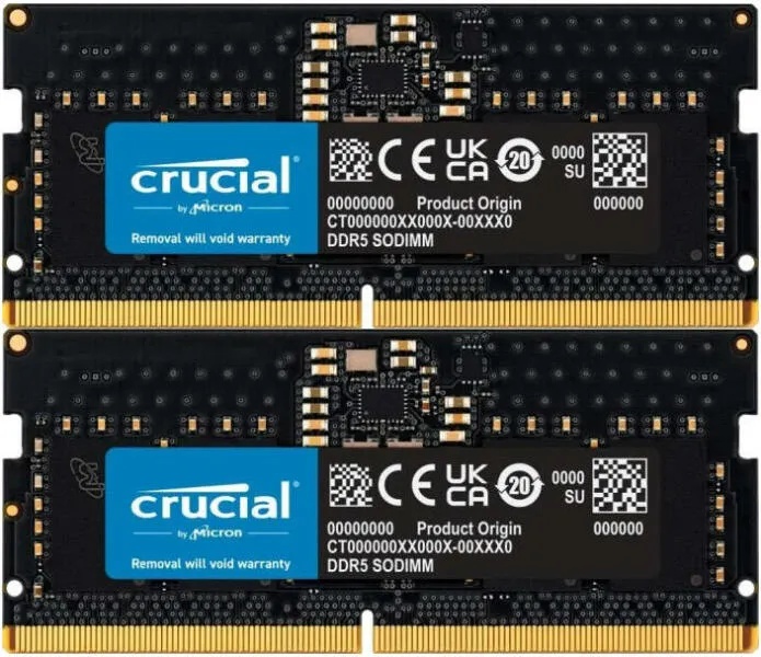 Crucial 32GB (2x16GB) DDR5 4800MHz CT2K16G48C40S5