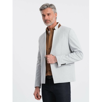 Ombre Clothing Мъжко яке в цвят тен със стояща яка Ombre Clothing Ombre Clothing | Siv | МЪЖЕ | M