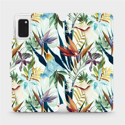 Pouzdro Mobiwear parádní flip Samsung Galaxy A41 - M071P Flóra