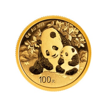 Čínská mincovna zlatá mince China Panda 2024 1/4 oz