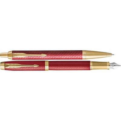 Parker 1502/3191686 IM Duo Premium Red GT sada plnicího pera a tužky