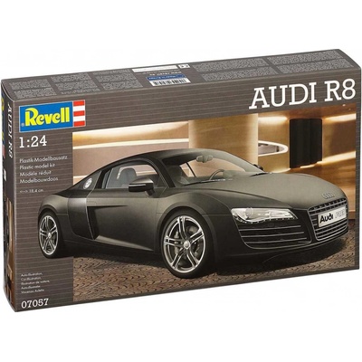 Revell Model Kit auta 07057 Audi R8 čierna 1:24