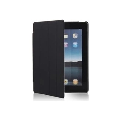 Free Logo Case - полиуретанов калъф и поставка за iPad 2 (черен)