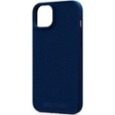 Púzdro Njord Suede MagSafe iPhone 15 Plus modré