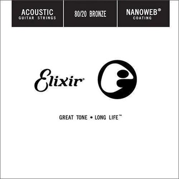 Image 1 of Elixir Acoustic 80/20 Bronze NanoWeb . 032 Единична струна за китара (15132-ELIXIR)