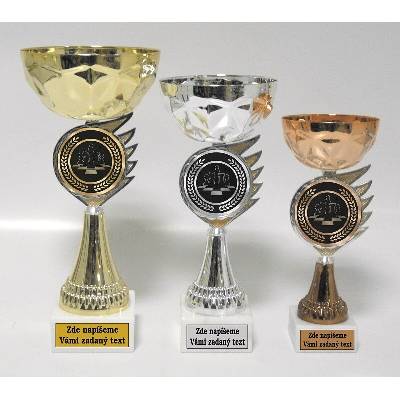 VIZINGR Šachy poháry 522-AC035 522-AC035/25 cm bronz