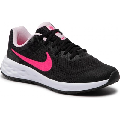Nike Revolution 6 black/pink foam/hyper pink čierna