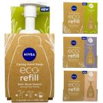 Nivea Eco Refill Разтворим течен сапун за ръце 3х250мл - Хибискус и орлови нокти (3252)