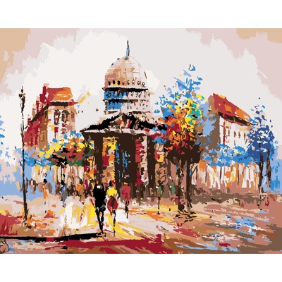ZUTY Malování podle čísel POHLED NA KRAJ BLOKU V PAŘÍŽI 40 x 50 cm