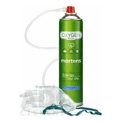 Martons OXYGEN inhalačný kyslík O2 99,5 % s maskou 750 ml (14 l)