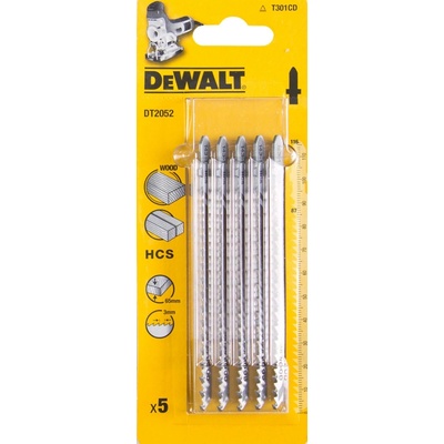 DeWALT DT2052 Pilové plátky na dřevo, dřevotříska a dřevovláknitá deska, rychlé a čisté řezy až do tloušťky 60 mm, 116 mm, 5 ks (T301CD)